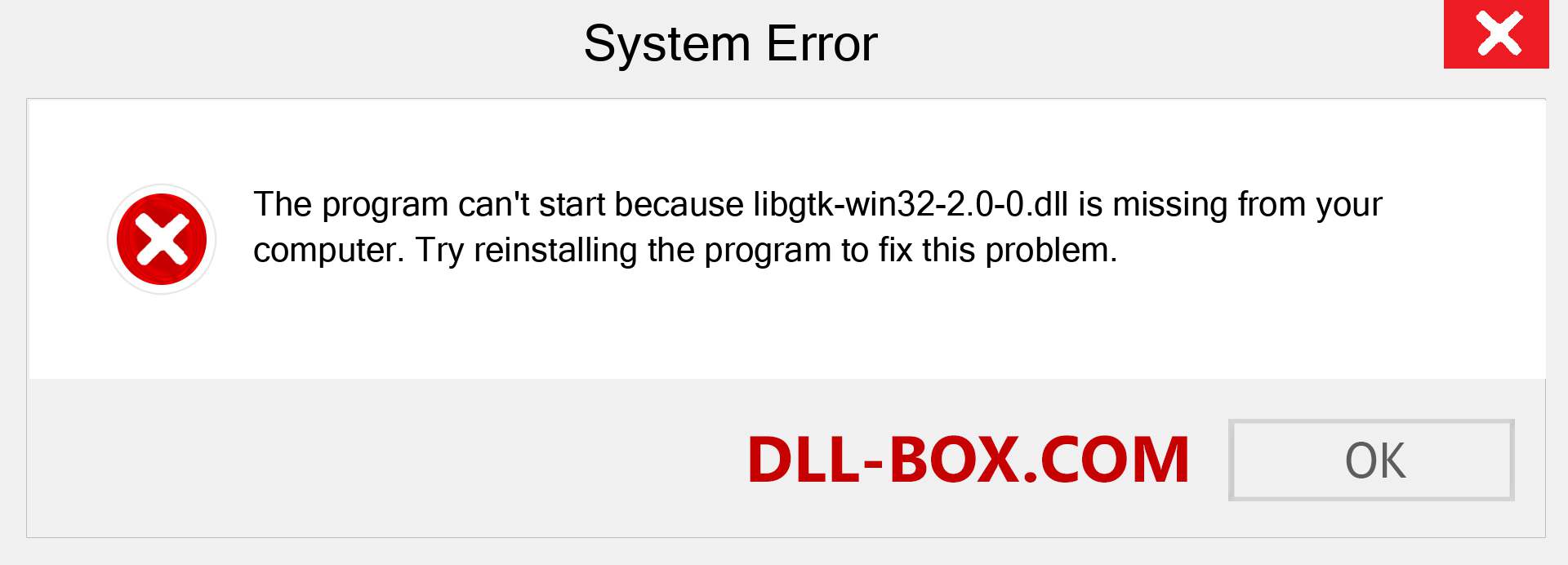  libgtk-win32-2.0-0.dll file is missing?. Download for Windows 7, 8, 10 - Fix  libgtk-win32-2.0-0 dll Missing Error on Windows, photos, images